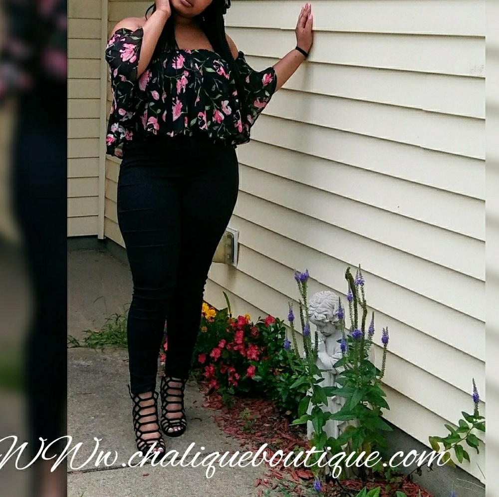 Sheer Floral blouse